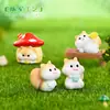 Nuevo pino ratón micro paisajismo jardinería DIY paisajismo decoración accesorios linda ardilla pequeña escritorio adornos de resina