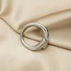 Anillo Popular Versátil Liso Diseño de Anillo Brillante Estilo Frío Lujo Accesible Moda Trendy Abierto Anillo Femenino Simple