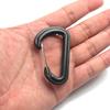 Mosquetón portátil para exteriores, bolsa de montañismo colgante, gancho rápido de acero plástico, llavero con hebilla tipo D 56 * 35 mm