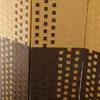 Tela de palha, rattan, madeira maciça, biombo dobrável, divisória, hall de entrada, provador, totalmente fechado, escritório moderno, tela dobrável móvel