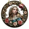 Disco Acrílico Creativo Transfronterizo Colgante Plano Sueño de Princesa Cuento de Hadas Belleza Imagen Atrapasol Decoración de Ventana Letrero Colgante para Porche