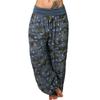 2022 desejo transfronteiriço AliExpress Europeu e americano solto impresso calças largas femininas camuflagem casual