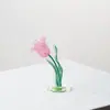 Enfeites de Mesa de Flores, Decorações com Suporte de Acrílico, Suporte de Mensagens Decorativo de Flor Fofa para Venda no Exterior