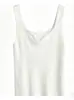 Camisola de Punto Blanca con Escote Corazón para Mujer, Top Corto Versátil de Verano que se Puede Usar como Capa Exterior o Debajo