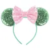 Acessórios de cabelo do Mickey transfronteiriços bordado lantejoulas laço faixa de cabeça de festa faixa de cabeça de parque de diversões férias acessórios de cabelo infantis pronta entrega