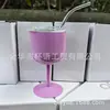 Novo Copo de Vinho Mini para Interior Transfronteiriço 4oz Aço Inoxidável 304 Simples e Estiloso Mini Taça para Carro