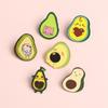 Broche de joyería de la serie de aguacate de dibujos animados creativo, lindo, broche de aleación con forma de fruta, insignia de gota de aceite