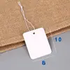 Etiqueta de Precio con Cordón Elástico en Blanco Material de Etiqueta Tarjeta Colgante Joyería Cordón para Joyería Etiqueta de Precio para Joyería