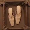 Mules Chuyuji retrô de bico quadrado e salto grosso para mulheres, sandálias de couro genuíno da moda para o verão, mules de salto alto