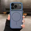 Adecuado para Funda de Teléfono iPhone 17 Pro Max, Acabado Mate Tipo Piel, Diseño de Agujeros Finos, Atracción Magnética, Cubierta Protectora Anti-Caídas para Apple 16