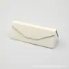 Estuche Plegable Personalizado para Gafas Imitación Piel de Vaca Negra Pequeña, Estuche Triangular para Gafas de Sol, Estuche para Gafas de Sol, Se Puede Imprimir Logo