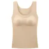 Chaleco Térmico Calefactor Derong para Mujer con Almohadillas para el Pecho, No Necesita Usar Sujetador, Ropa Interior Térmica Base para Mujer, Todo en Uno de Seda para Otoño e Invierno
