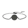 Pulsera Redonda de Acero Inoxidable al por Mayor Transfronteriza Pulsera de Cadena Cruzada Europea y Americana Material en Blanco Pulsera de Regalo Navideño