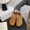 Zapatos Birkenstock Retro Japoneses para Mujer 2026 Otoño Nuevo Estilo Cómodos Suela Gruesa Aumentadores de Altura Mocasines Birkenstock Mocasines de Cobertura Total