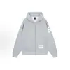 Cárdigan Sudadera Corta con Capucha Tres Rayas Otoño 2026 para Hombres y Mujeres Estilo Coreano Holgado con Cremallera Ropa Exterior Petite Top