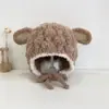 Gorros de otoño e invierno para bebés y niños pequeños, nuevos de estilo coreano ins para bebés, que protegen las orejas, cálidos, a prueba de frío, de lana, tipo gorro pullover