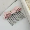Ferramenta Colorida para Penteado Estilo Coreano Grampo de Cabelo Laço Pente de Cabelo Pente Invertido Pente para Franja Feminina Garfo de Cabelo Acessório de Cabelo Adorno de Cabeça