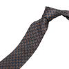 Gravata Masculina Britânica Retro Escuro Vermelho Marrom Padrão 8CM Vestido Profissional Negócios Casual Listrado Azul Casamento