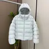 Jaqueta Puffer Leve Canelada Nova de Inverno para Mulheres, Casaco Curto Quente com Capuz, Versátil para Figuras Baixas
