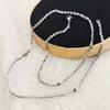 Collar de acero de titanio para hombre, cadena lisa sin colgante, estilo coreano, elegante, cadena combinable con todo, cadena de hueso de serpiente, cadena de hip hop, joyería