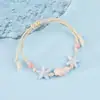 Jingdezhen Navidad Cerámica Cuerda Trenzada Pulsera Animales de Dibujos Animados Cuerda de Mano Joyería al por Mayor para Atracciones Turísticas Nicho Lujo Ligero