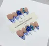 Nai Zi Unhas Vestíveis Feitas à Mão Série Estilo Europeu e Americano Coleção de Comércio Exterior Estilo Esculpido Pintado à Mão de Alta Qualidade Adesivos de Arte para Unhas Vestíveis