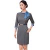 Moda de Primavera y Verano Elegante y con Estilo Ropa de Trabajo para Recepción de Hotel Salón de Belleza Centro de Bienestar Vestido Profesional con Mangas de Tres Cuartos