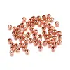 Contas Espaçadoras de Ferro de 2-10mm, Contas Soltas Redondas Furadas, DIY Br