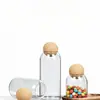 Frasco de Vidrio de Borosilicato Alto con Tapa de Corcho para Exhibición y Almacenamiento, Frasco para Té de Flores, Botella de Vidrio para Exhibición de Granos de Café, Decoración del Hogar
