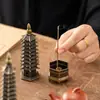 Quemador de Incienso de Torre Wenchang de Nueve Pisos Transfronterizo Adorno para Escritorio de Oficina en Casa Artesanía Creativa Quemador de Incienso en Espiral Sándalo