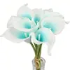 Estilo Ins de Alta Qualidade Branco e Verde PU Lírio Calla Mini Lírio Calla Comércio Exterior Decoração de Casa Toque Realista Flor Artificial
