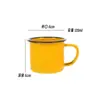 Taza de Agua de Hierro Esmaltado Clásica Jarra de Té Nostálgica Antigua Cepillado de Dientes Infantil Personalizada Personalizada Vasos para Enjuague Bucal Licor Hogar