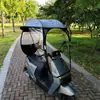 Toldo para Vehículo Eléctrico, Toldo Nuevo para Bicicleta, Parabrisas para Coche de Batería de Motocicleta, Paraguas para Coche con Protección Solar y contra la Lluvia