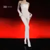 Body 5D ultrafino, sin tirantes, de hombros descubiertos, transparente, con medias, brillante, ultrafino, transparente, seductor, sexy y ajustado, para hombres y mujeres