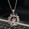 Colar com laço de guirlanda de amor corrente para clavícula feminina design de nicho presente de aniversário para amigas estudantes moda versátil