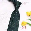Corbata de negocios de cuero de 8 cm a rayas en stock corbata de poliéster para hombre jacquard negocios corbata vintage fabricantes suministro
