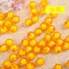 8mm Conta-em-Conta Contas Acrílicas Contas Soltas Transparente Cor Interna Contas da Terra Acessórios para Vaso Bordados à Mão