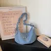 Bolso Cruzado Transfronterizo de Moda con Personalidad Plisado Estilo Coreano Gran Capacidad de Hombro Único Versátil Casual Diseño Retro Bolso Cruzado