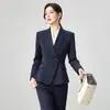 Traje Formal de Dos Piezas para Oficina de Mujer Otoño/Invierno 2026 Blazer Profesional para Presentadores Ropa de Trabajo de Alta Gama Médico Estética