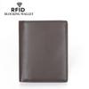 Comercio exterior nueva billetera de cuero para hombre fábrica mayoreo rfid multifuncional vertical con monedero entrega en una pieza