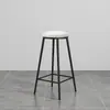 Taburete de Bar de Segunda Mano con Marco de Hierro, para Uso en Casa con Respaldo, Taburete Alto Minimalista Nórdico, Adecuado para Bares, Cafeterías y Uso Comercial, Taburete de Bar para Reuniones