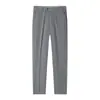 Pantalones Casuales para Hombre Primavera/Verano 2025 Pantalones de Traje Rectos Ajustados con Cintura Elástica, Estilo Delgado, Resistentes a las Arrugas, Pantalones de Vestir para Hombres Jóvenes