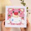 Enfeites de Pintura de Diamante, Adesivos de Desenho Animado DIY Fofos Feitos à Mão, Porta-Retratos de Acrílico, Pinturas Decorativas, Decorações para Quarto e Sala de Estar no Atacado