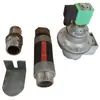 Conector de coletor de pó de pulso peças válvula solenoide corpo do reservatório de ar kit de conexão mangueira de borracha de fio único porca de fixação passagem de parede