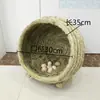 Nido de Pollo Tejido de Paja, Prevención de Volteo Lateral, Nido Extra Grande para Gatos, Nido de Paja, Nido Tejido a Mano, Caja Nido de Paja para Poner Huevos, Nido para Palomas, Nido para Gallinas