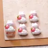 Celebridad de Internet Conejo Fresa Dibujos Animados Accesorios para Uñas Lindo Estéreo Piruleta Helado Accesorios para Uñas Pegamento de Crema DIY