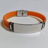 Pulseras para Pareja Transfronterizas de San Valentín Pulseras Deportivas de Silicona Fabricante Venta al por Mayor Joyería Grabada de Acero Inoxidable con Impresión de Logo