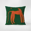 Cojín Decorativo Animal Leopardo Colorido Arte Nórdico de Nicho para Sofá Sala de Estar Terciopelo Funda para Cojín Lumbar