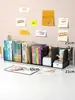 Estante de livros simples prateleira de mesa infantil combinação de prateleiras de livros para mesa de estudante simples moderna uso dormitório pequena estante de livros