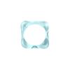 Ins Anillo de Plástico Cuadrilátero Geométrico Color Caramelo de Verano Anillo de Dedo de Resina Transparente Color Personalizado Juego